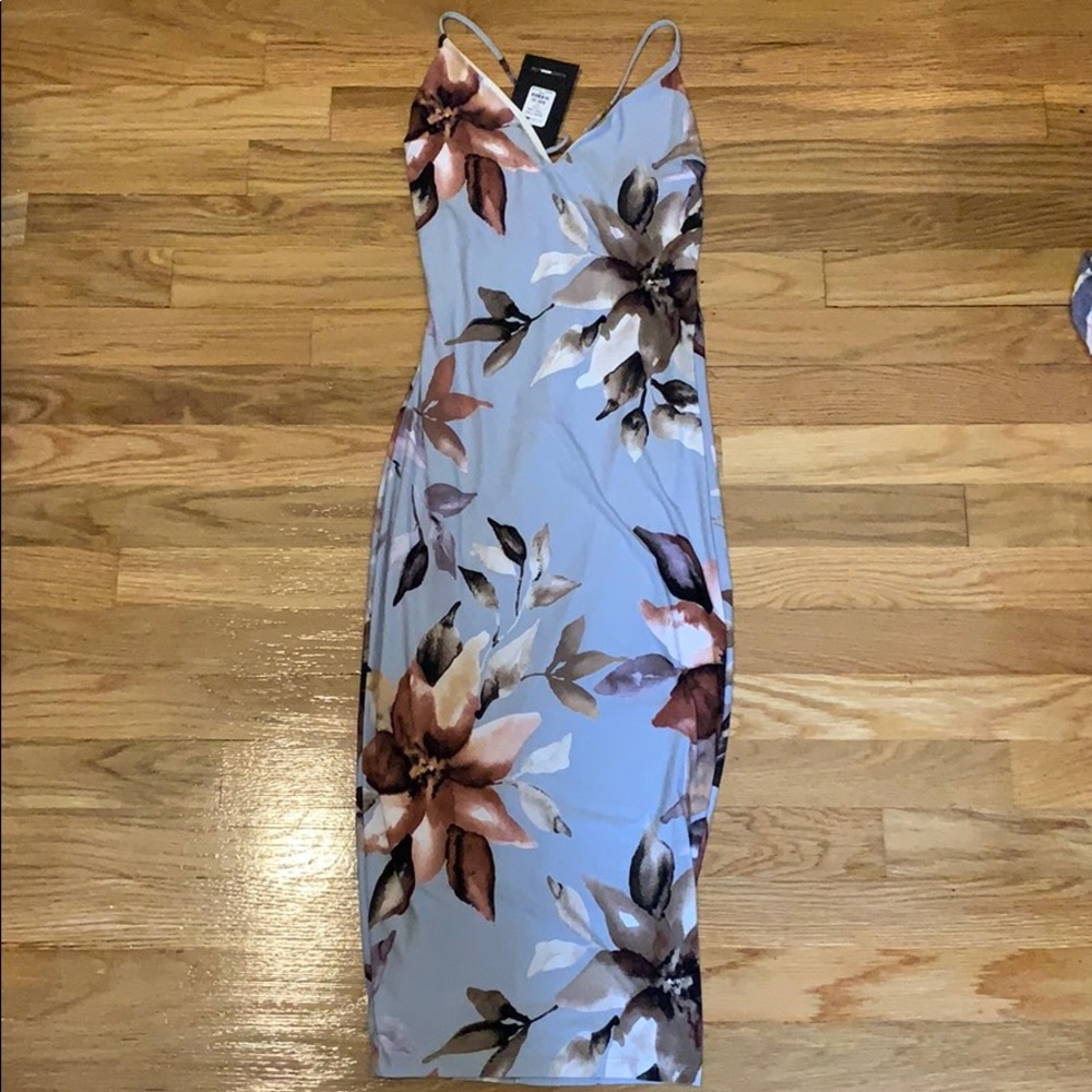 Blue/floral dress!